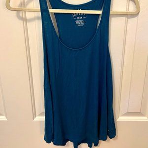 Blue, Flowy Top